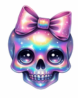 Skull Bow Decal & Acrylic Blank COMBO