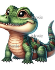 Crocodile Decal & Acrylic Blank COMBO