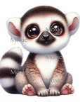 Lemur Decal & Acrylic Blank COMBO