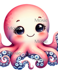 Octopus Decal & Acrylic Blank COMBO