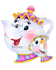 Chip Teacup Decal & Acrylic Blank COMBO