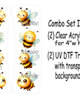Bumblebees Hair Clip UV DTF/Blanks Combo