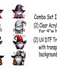 Halloween Gnome Hair Clip UV DTF/Blanks Combo