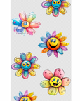 Happy Flowers Pen Wrap UV DTF