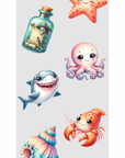 Ocean Life Pen Wrap UV DTF