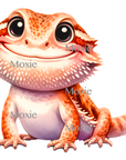Bearded Dragon Decal & Acrylic Blank COMBO