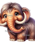 Woolly Mammoth Decal & Acrylic Blank COMBO