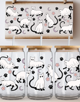 Cats Ghost Glass Wrap