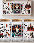 Tarot The Clown Glass Wrap