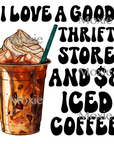 Thrift Store and $8 Coffee UV DTF