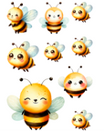 Bumblebees Elements Sheet UV DTF