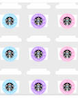 Coffee Scrubs Nurse Decals Sheet