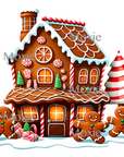 Gingerbread House Decal & Acrylic Blank COMBO