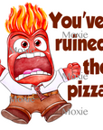 You've Ruined the Pizza Decal & Acrylic Blank COMBO