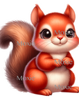 Squirrel Decal & Acrylic Blank COMBO
