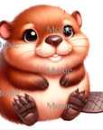 Baby Beaver Decal & Acrylic Blank COMBO