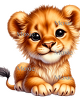 Baby Lion Decal & Acrylic Blank COMBO
