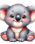 Baby Koala Decal & Acrylic Blank COMBO