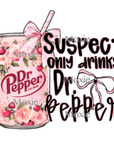 Suspect Only Drinks DP Decal & Acrylic Blank COMBO