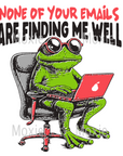 Emails Not Finding Me Well Decal & Acrylic Blank COMBO