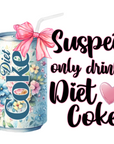 Suspect Drinks Diet Coke Decal & Acrylic Blank COMBO