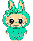 Green Monster Doll Decal & Acrylic Blank COMBO