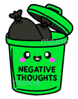Negative Thoughts Decal & Acrylic Blank COMBO