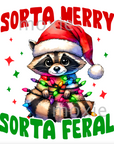 Sorta Merry Sorta Feral Decal & Acrylic Blank COMBO