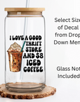 Thrift Store and $8 Coffee UV DTF