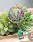 Stained Glass Elephant Decal