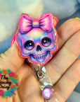 Skull Bow Decal & Acrylic Blank COMBO