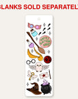 Wizard bookmark UV DTF decal shown on an acrylic bookmark blank, blanks sold separately