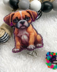 Boxer Pup Decal & Acrylic Blank COMBO