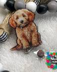 Labradoodle Pup Decal & Acrylic Blank COMBO