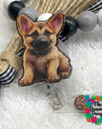 German Shepherd Pup Decal & Acrylic Blank COMBO