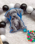 Great Dane Puppy Decal & Acrylic Blank COMBO
