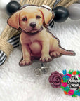 Labrador Pup Decal & Acrylic Blank COMBO