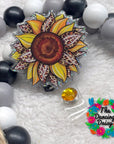 Leopard Sunflower Decal & Acrylic Blank COMBO