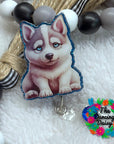 Alaskan Malamute Puppy Decal & Acrylic Blank COMBO
