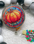 Stained Glass Pumpkin Decal