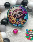 Stained Glass Sloth Decal