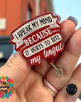 Speak My Mind Decal & Acrylic Blank COMBO