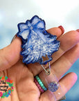 Blue Christmas Tree Decal & Acrylic Blank COMBO