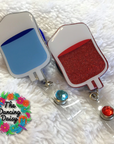 medical badge reel acrylic blanks