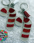 Candy Cane Acrylic Blank