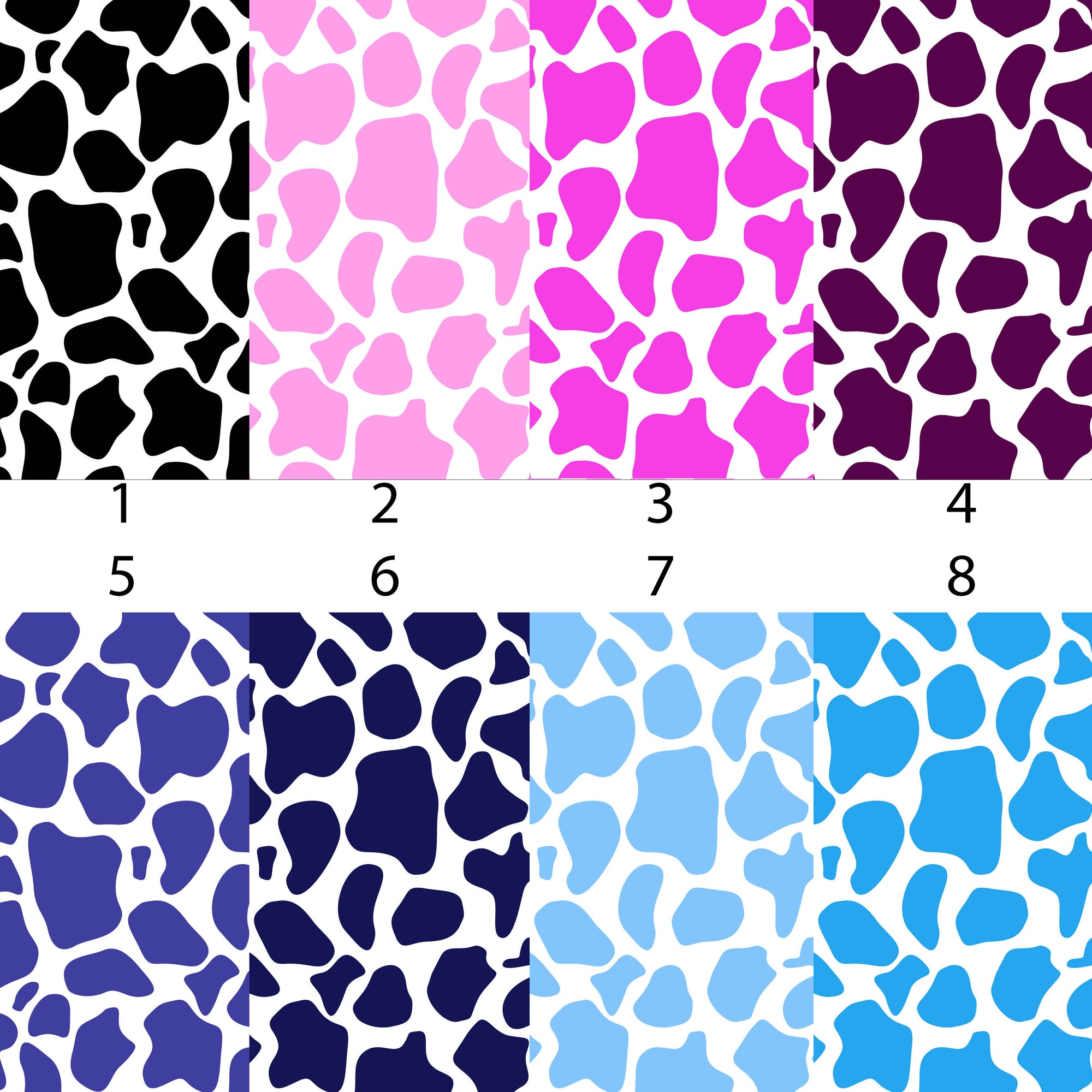 Cow Hide Colors Vinyl