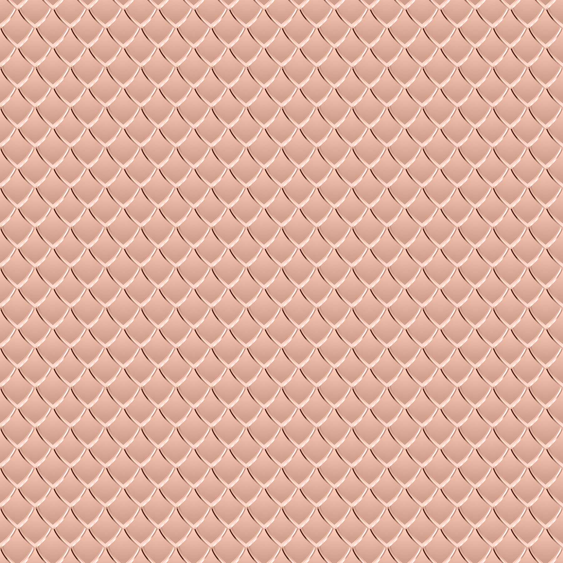 Dragon Scales Printed Vinyl - Peach