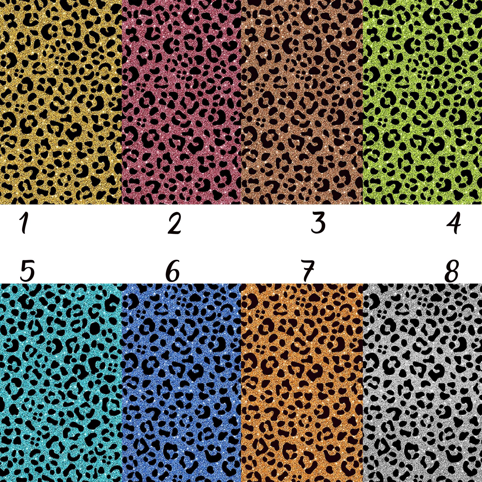 Glitter Leopard Vinyl