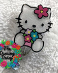 Kitty Flowers Acrylic Blank