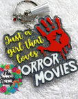 Girl Loves Horror Acrylic Blank